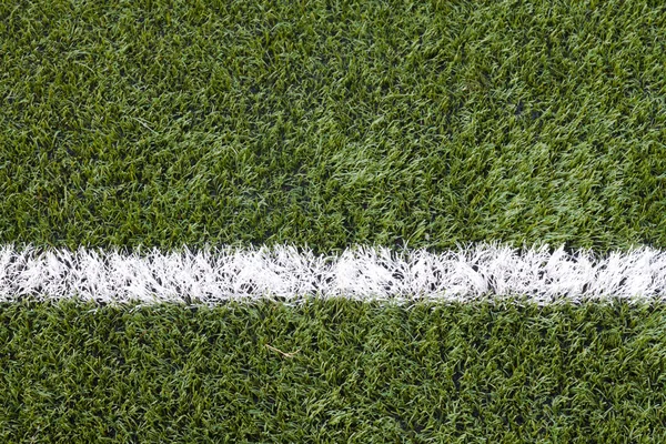 Voetbal veld gras — Stockfoto