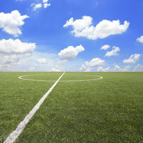 Fußballplatz Gras — Stockfoto