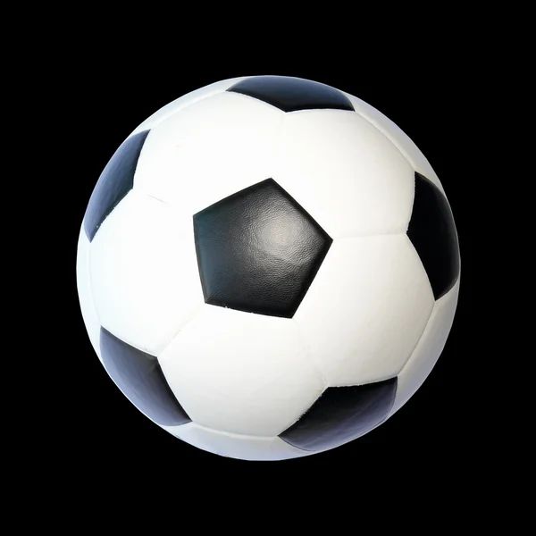 Bola de futebol isolada em branco — Fotografia de Stock