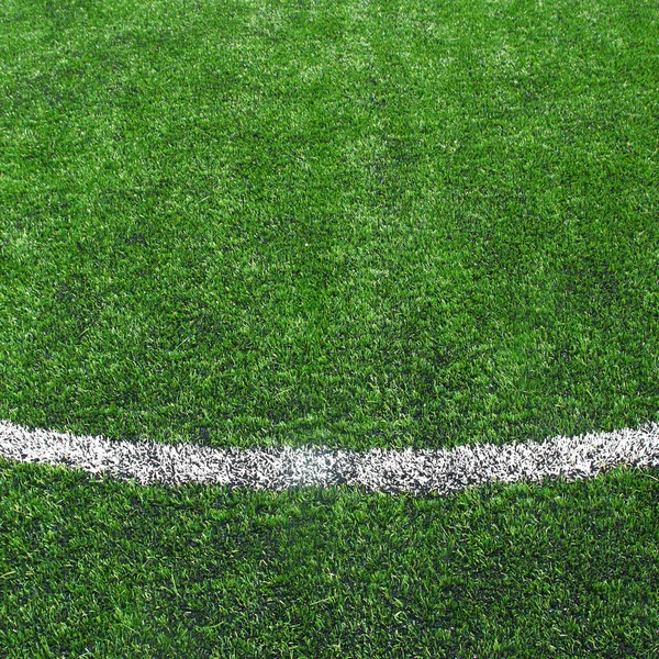 Voetbal veld gras — Stockfoto