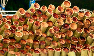 Tay tatlılar (Hindistan cevizi pirinç bambu)