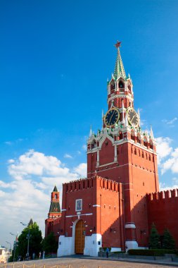 Rusya, Moskova. Spassky Moskova Kulesi kremlin