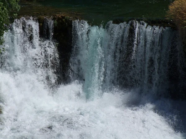 Krka in croatia - nationalpark and waterfalls — Stock Photo, Image