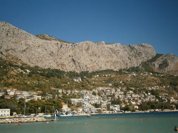 Omis - strand in Kroatië — Stockfoto