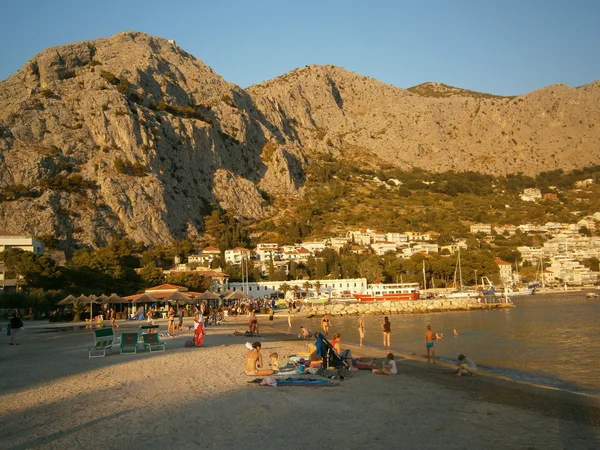 Omiš - pláže v Chorvatsku — Stock fotografie