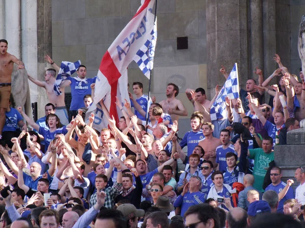 Calcio-tifosi celbrato — Foto Stock