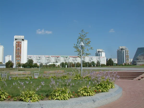 Κτίρια στο Μίνσκ, Λευκορωσία Νοτιοανατολικής Ευρώπης — Φωτογραφία Αρχείου