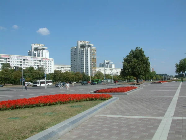 Edifícios em Minsk, Europa Oriental — Fotografia de Stock