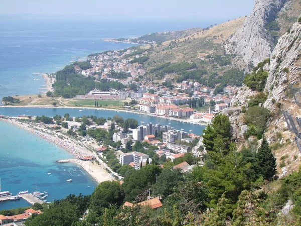 Coast in omis croatia — Stock Photo, Image