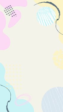 Çiçeksel ve geometrik elementlere sahip tozlu gül soyut kare sanat şablonları. Sosyal medya paylaşımları, mobil uygulamalar, afişler tasarımı ve internet reklamları için uygun. Arkaplan.