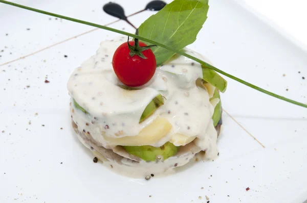 Herring salad with vegetables — Stock Photo, Image