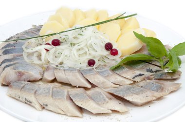 ringa balığı bir tabak