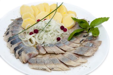 ringa balığı bir tabak