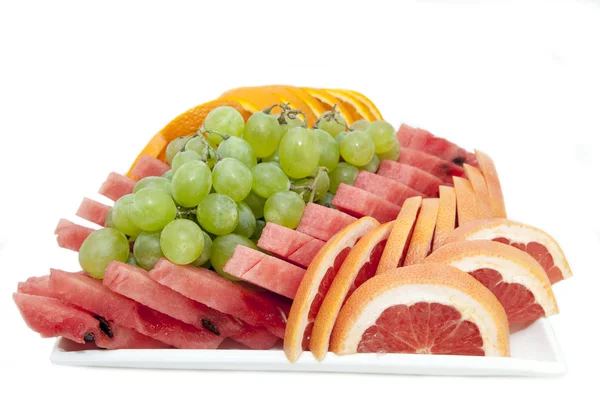 Un plato de fruta — Foto de Stock