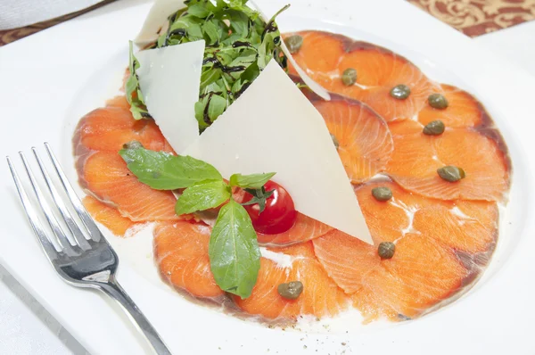 Carpaccio de salmón — Foto de Stock