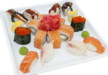 Japon suşi balık ve deniz ürünleri