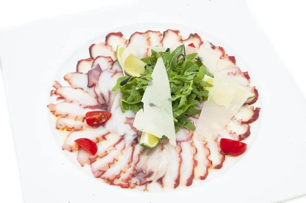 Carpaccio van octopus — Stockfoto