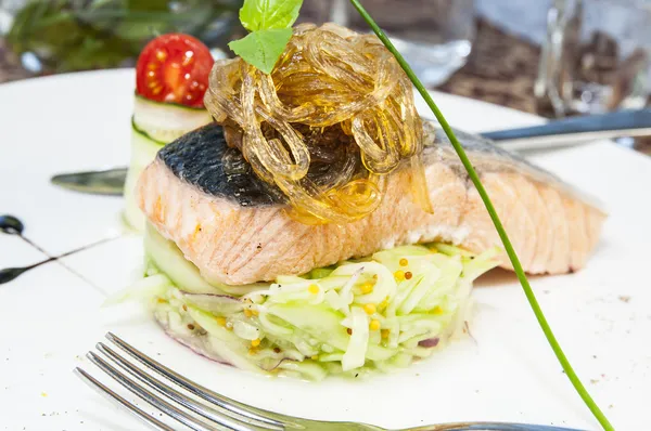 Filetto di salmone al forno — Foto Stock