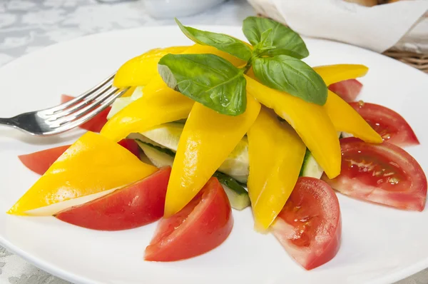 Tomatoes and peppers — Stock Photo, Image