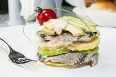 sebze ile ringa balığı