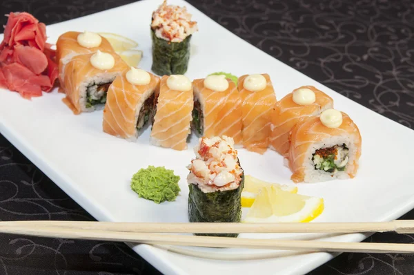 Japanse sushi Rechtenvrije Stockafbeeldingen