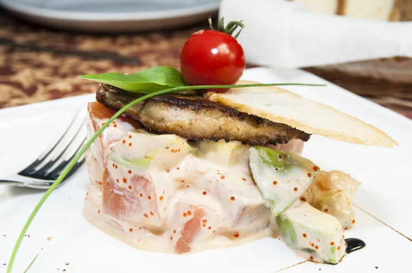 Meeresfrüchte-Salat — Stockfoto