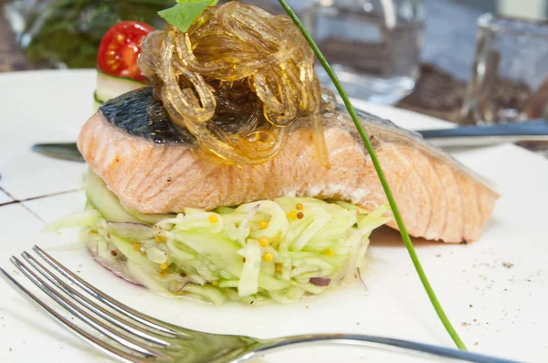 Filetto di salmone al forno — Foto Stock