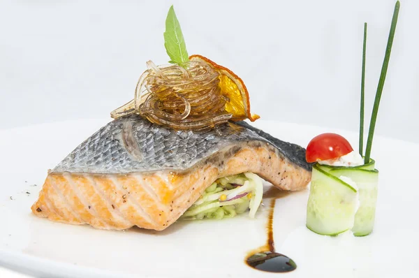 Filetto di salmone al forno — Foto Stock