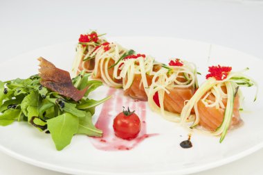 otlar ile balık böreği