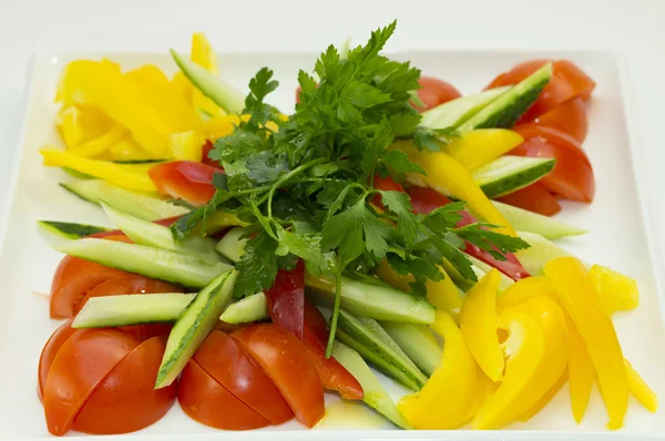 Placa con verduras —  Fotos de Stock