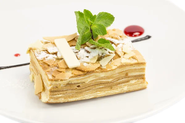 Piece of cake napoleon — Stock Photo, Image