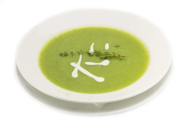 Pea soup puree — Stock Photo, Image