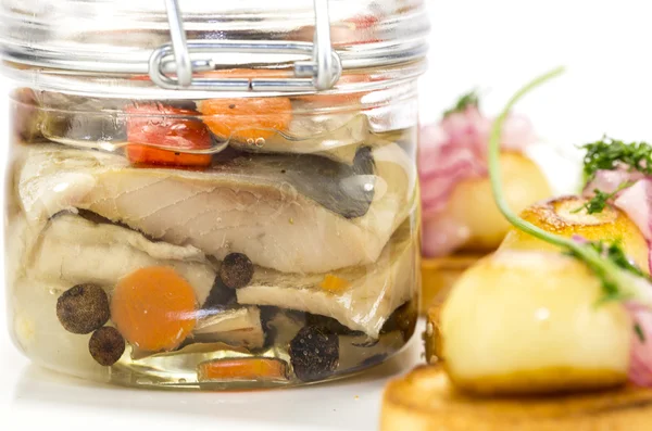 Pickled herring — Stockfoto