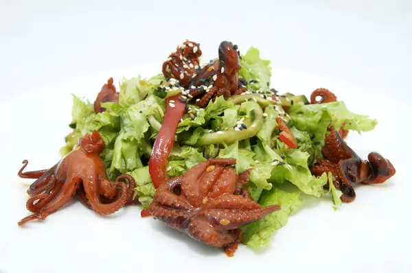 Salad of octopus — Stock Photo, Image