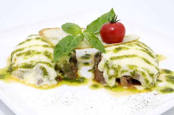 Carne e formaggio — Foto Stock