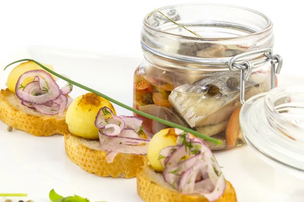 Pickled herring — Stockfoto