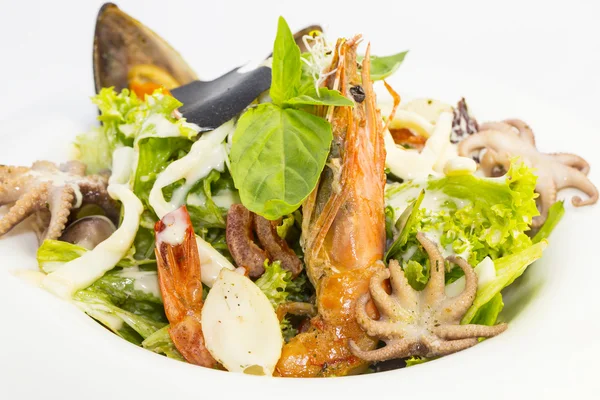 Insalata con frutti di mare — Foto Stock