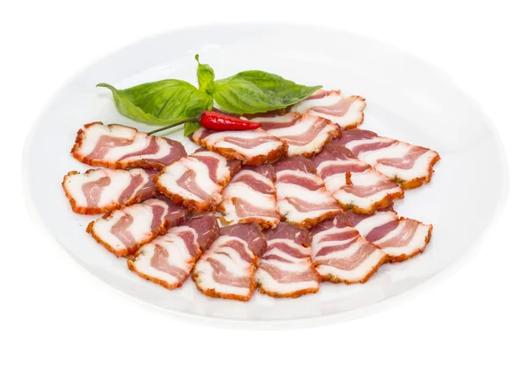 Bacon and pepper — Stock Photo, Image