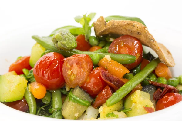 Salada de verduras cozidas no vapor — Fotografia de Stock