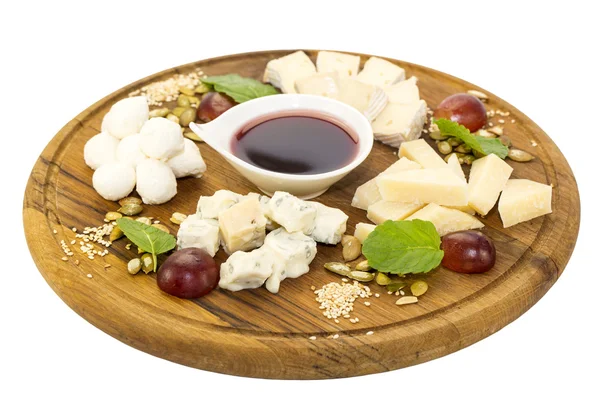 A plate of cheese — Stock Photo, Image
