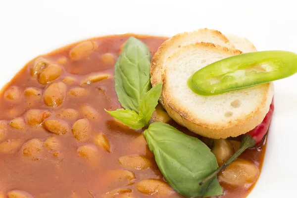 Suppe mit Bohnen — Stockfoto