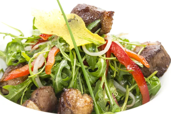 Duck with arugula — Stock Photo, Image