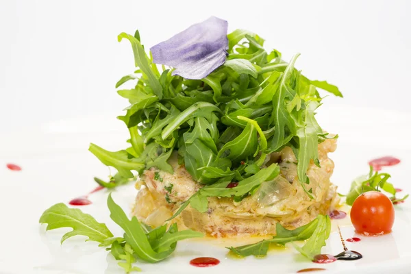 Ensalada con gambas y rúcula —  Fotos de Stock