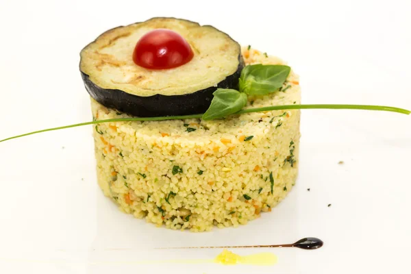 Arroz con berenjena — Foto de Stock