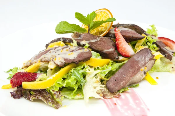 Salad of duck meat — Stock Photo, Image