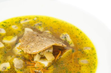 mantar ve fasulye çorbası