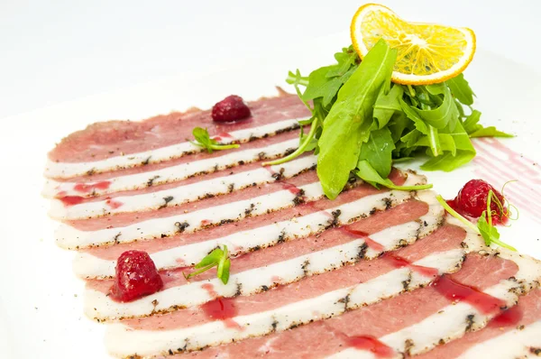 Sliced duck breast — Stock Photo, Image