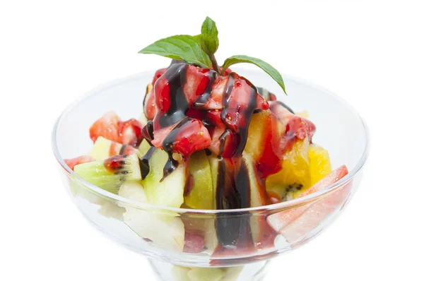 Fruit salad with fresh fruit — Stock Photo, Image