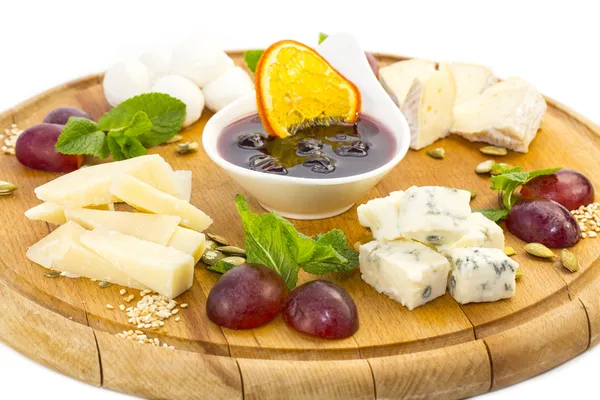 Cheese with sauce — Stock Photo, Image