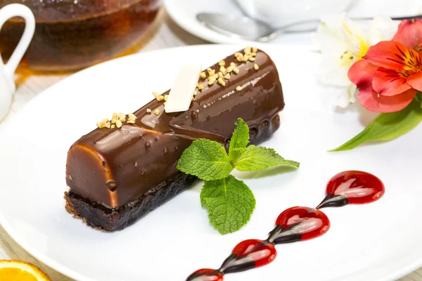 Chocolate souffle — Stock Photo, Image